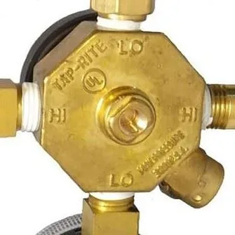 Komprimerad gasregulator 1/4 SAE Flare Ports